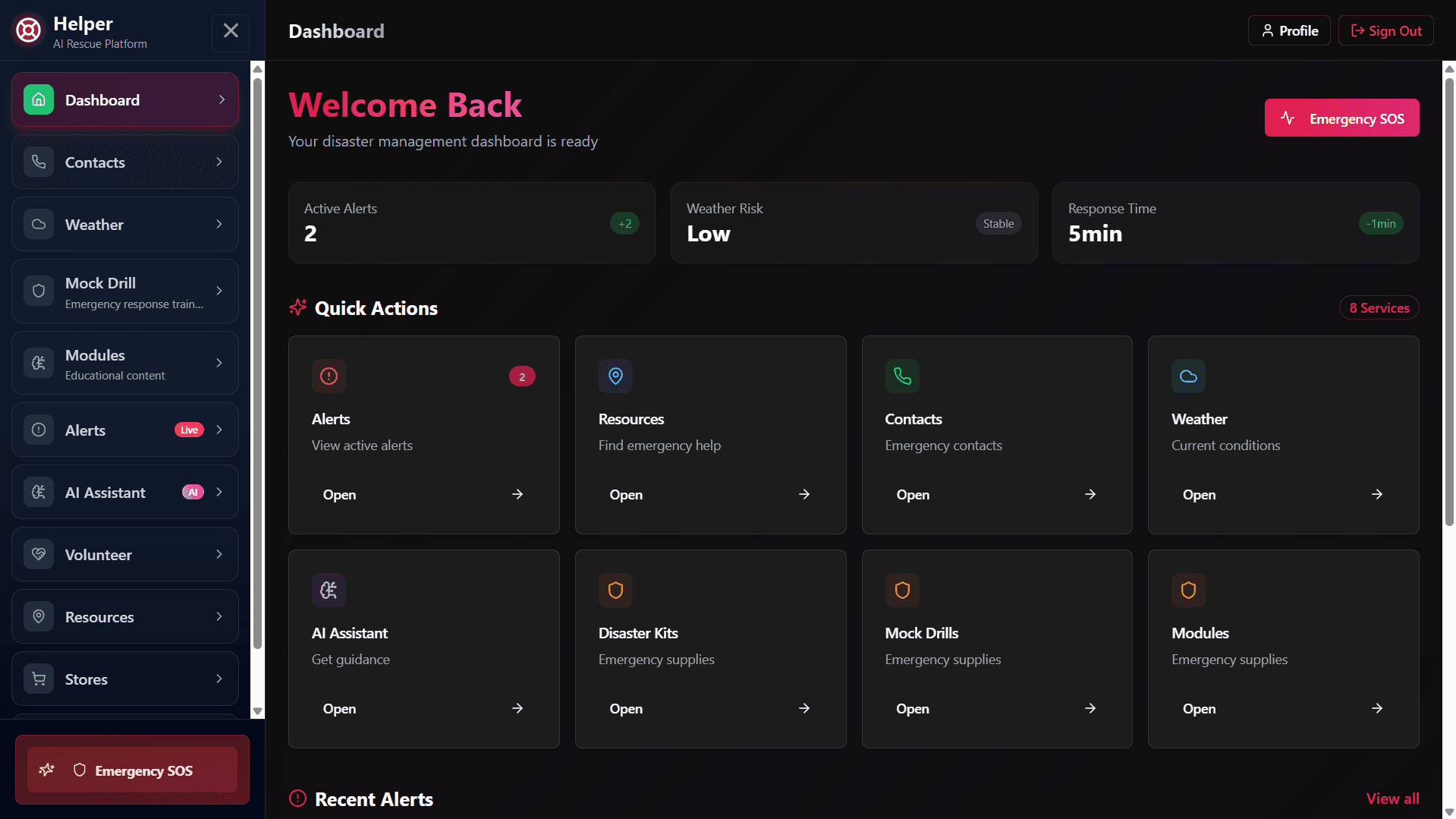 Helper screenshot